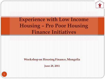 Workshop on Housing Finance, Mongolia