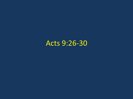 Acts 9:26-30. Coming in and going out What is church membership?