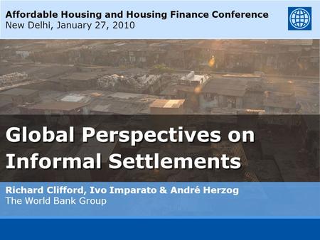 Global Perspectives on Informal Settlements