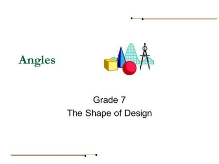Grade 7 The Shape of Design