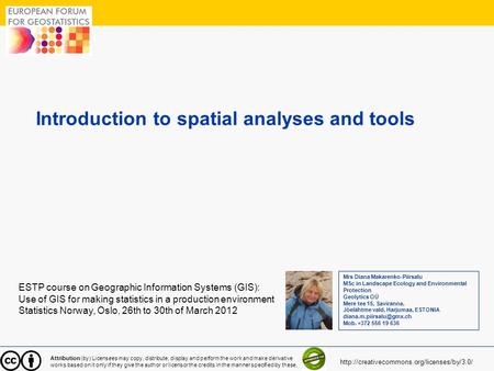 Introduction to spatial analyses and tools