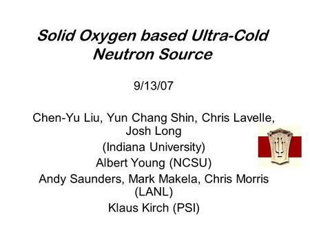 Solid Oxygen based Ultra-Cold Neutron Source