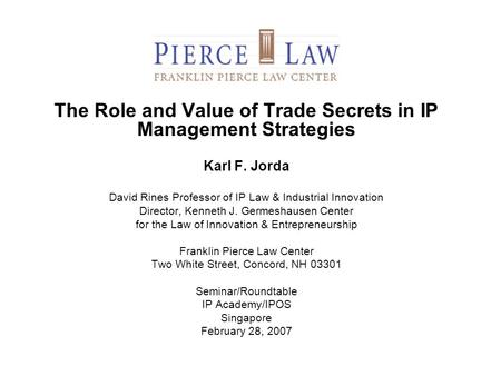 The Role and Value of Trade Secrets in IP Management Strategies