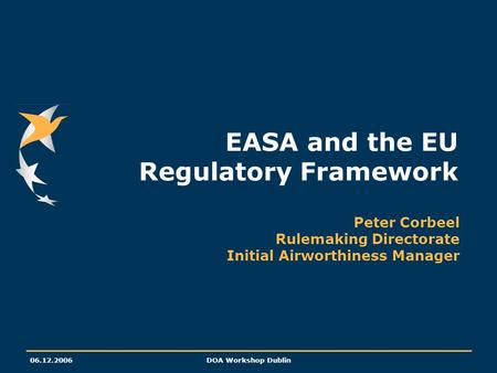 EASA and the EU Regulatory Framework