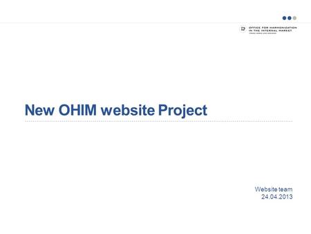 New OHIM website Project