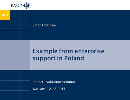 Example from enterprise support in Poland