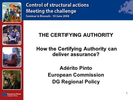 THE CERTIFYING AUTHORITY