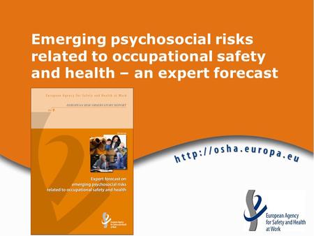 Emerging psychosocial risks related to OSH: expert forecast