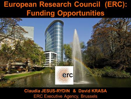 European Research Council (ERC): Funding Opportunities