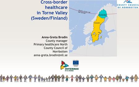 Cross-border healthcare in Torne Valley (Sweden/Finland)