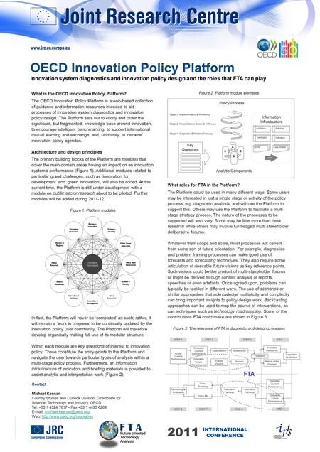 © European Communities, 2011 What is the OECD Innovation Policy Platform? The OECD Innovation Policy Platform is a web-based collection of guidance and.