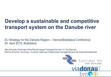 EU Strategy for the Danube Region – Vienna/Bratislava Conference