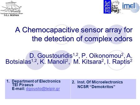 A Chemocapacitive sensor array for the detection of complex odors