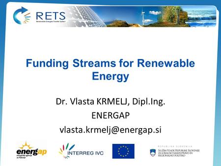 Funding Streams for Renewable Energy
