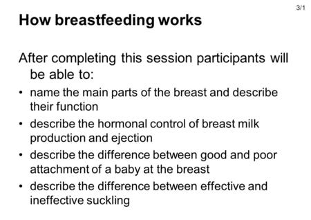 How breastfeeding works