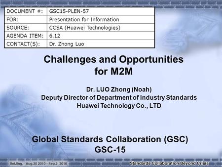 Challenges and Opportunities for M2M