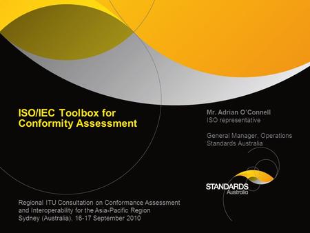 ISO/IEC Toolbox for Conformity Assessment