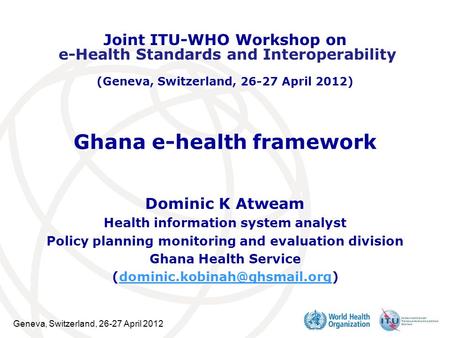 Ghana e-health framework