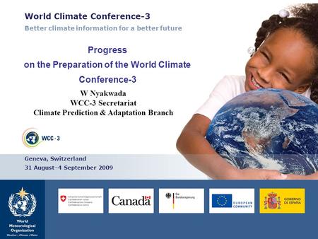 Progress on the Preparation of the World Climate Conference-3
