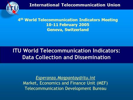 4th World Telecommunication Indicators Meeting