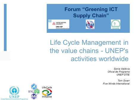 Forum “Greening ICT Supply Chain”
