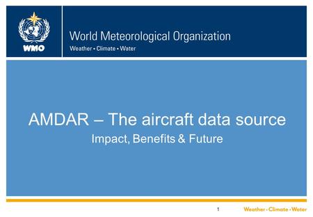 AMDAR – The aircraft data source