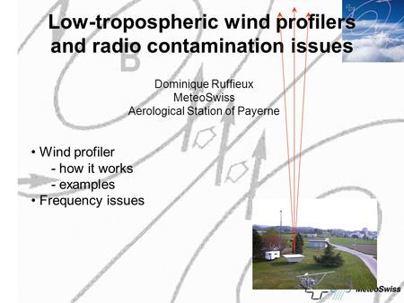 Low-tropospheric wind profilers and radio contamination issues
