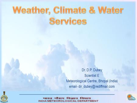 Weather, Climate & Water Services