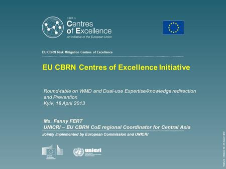 EU CBRN Centres of Excellence Initiative