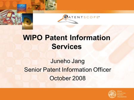 WIPO Patent Information Services