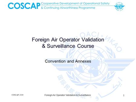 Foreign Air Operator Validation & Surveillance Course