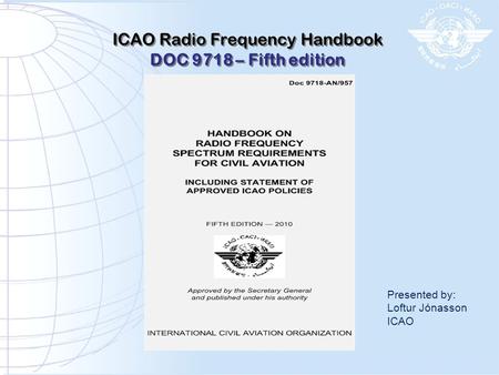 ICAO Radio Frequency Handbook
