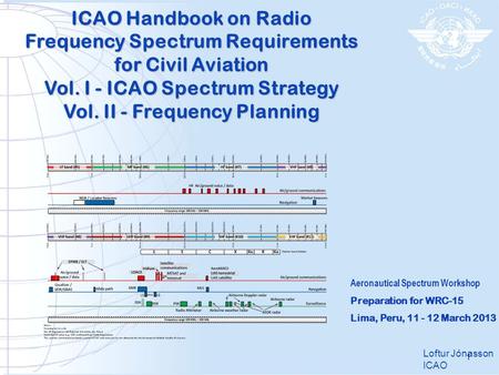 Vol. I - ICAO Spectrum Strategy Vol. II - Frequency Planning