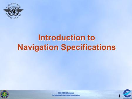 Introduction to Navigation Specifications