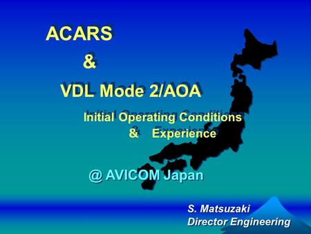 ACARS & VDL Mode AVICOM Japan