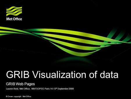 GRIB Visualization of data