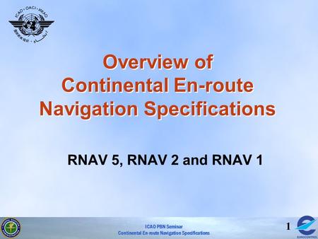 Overview of Continental En-route Navigation Specifications