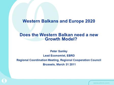 Western Balkans and Europe 2020