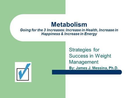 Strategies for Success in Weight Management
