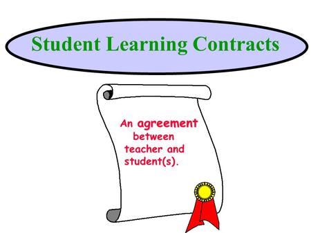 Student Learning Contracts