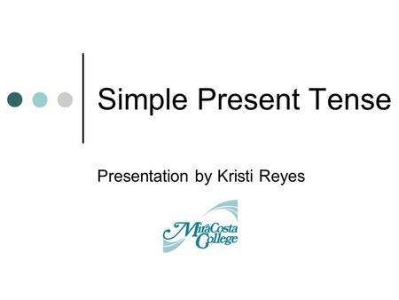 Presentation by Kristi Reyes