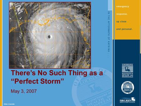 ©Sides & Associates Theres No Such Thing as a Perfect Storm May 3, 2007.