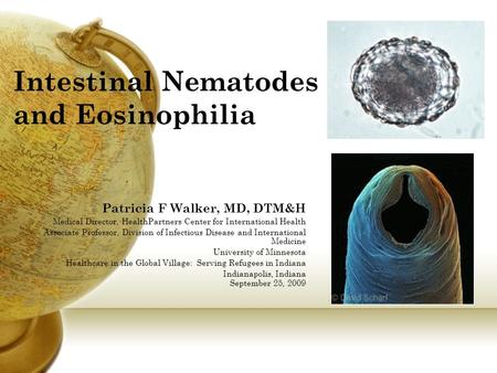 Intestinal Nematodes and Eosinophilia