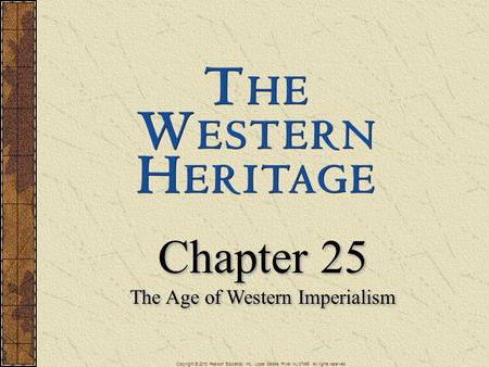The Age of Western Imperialism