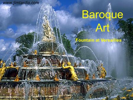 Baroque Art Fountain at Versailles.