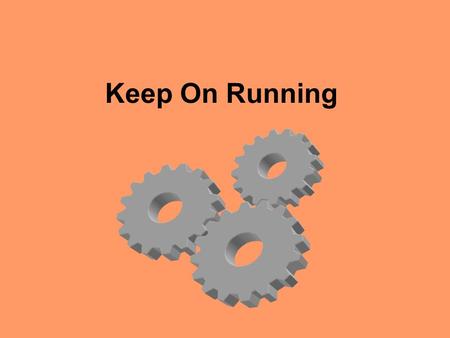 Keep On Running. Energy For all of Us Cellular activity –Large molecules cannot be used by the cells for energy (muscles, etc) –Molecules must be broken.
