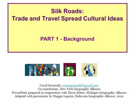 Trade and Travel Spread Cultural Ideas