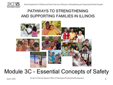 Illinois Department of Children and Family Services, Pathways to Strengthening and Supporting Families Program April 5, 2010 Division of Service Support,