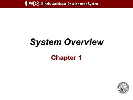 System Overview Chapter 1. System Overview 1-2 Objectives Understand Overall Schematic Be aware of technical recommendations for new system Learn how.