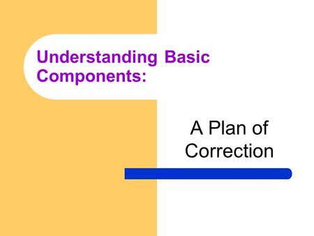 Understanding Basic Components: